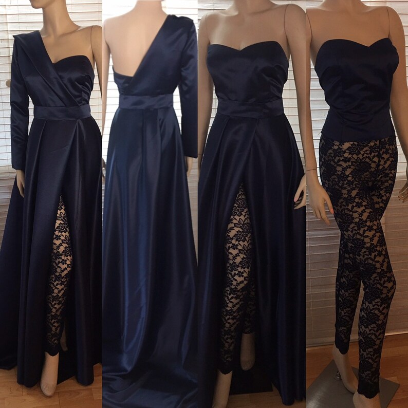 jumpsuit with detachable skirt wedding