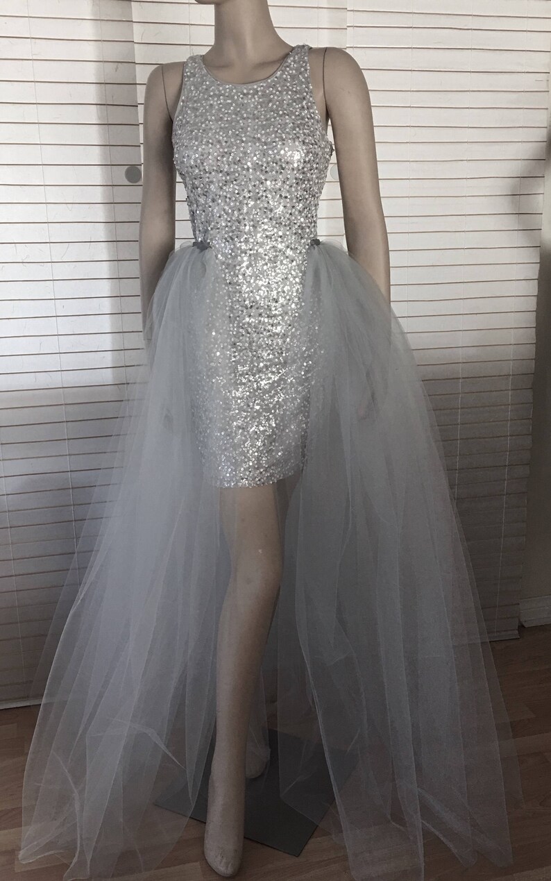 Prom Dress with Detachable Skirt