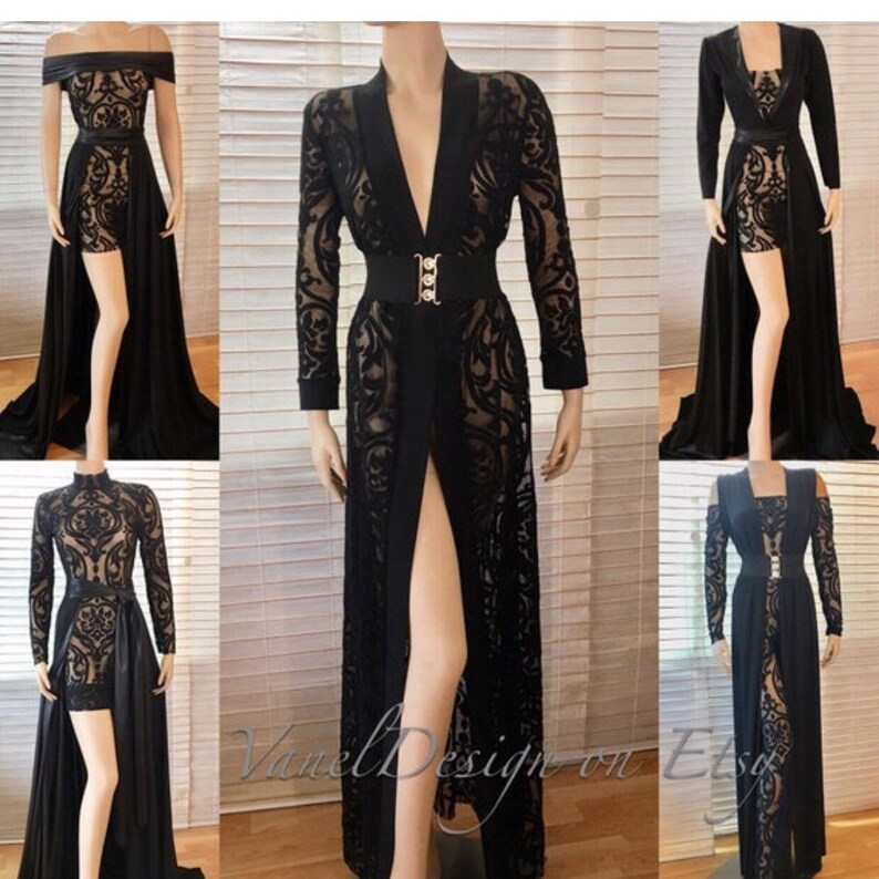 Bridal Jumpsuit Bodysuit Detachable Skirt Formal Bridesmaid Etsy