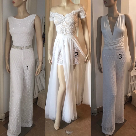 Jumpsuit Wedding Dress Bridal Bodysuit Detachable Skirt Formal Bridesmaid Dress Sequins Leggings Blush Lace Reception Dress Long Tulle Skirt - Etsy Jumpsuit Wedding Dress Bridal Bodysuit Detachable Skirt Formal Bridesmaid Dress Sequins Leggings Blush Lace Reception Dress Long Tulle Skirt - Etsy