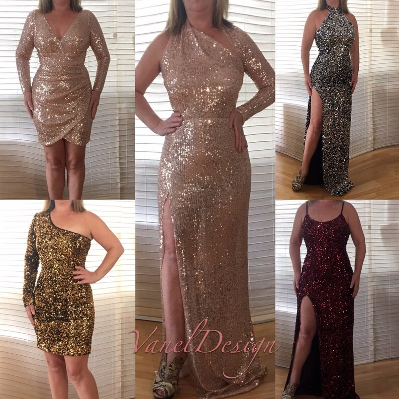 Long Bridesmaids Dress, Prom, Mermaid, Wedding, Gown, Bridal, Formal ,Evening, Open Back, V-Neck,Plus Size,Sequins,Cocktail, sexy, Rehearsal image 2