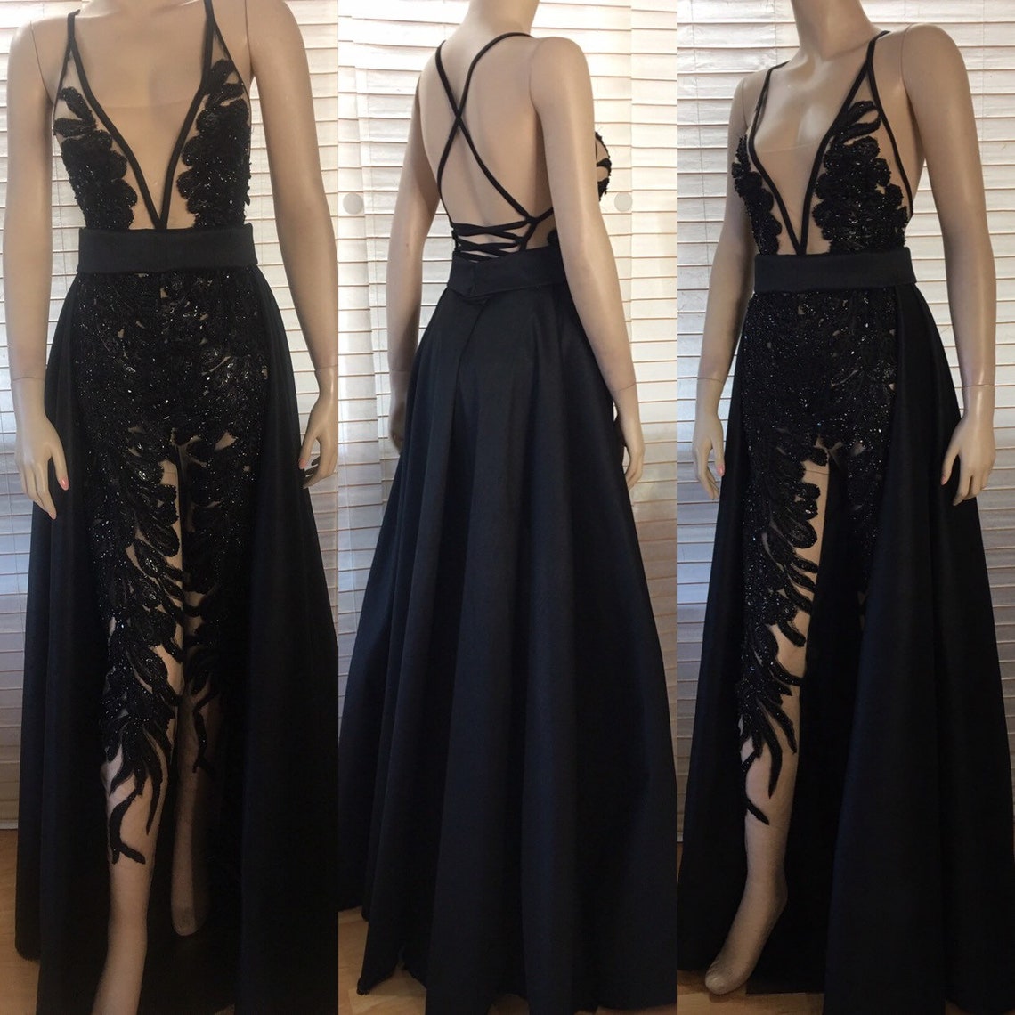 Jumpsuit Wedding Dress Bridal Bodysuit Detachable Skirt Formal Etsy