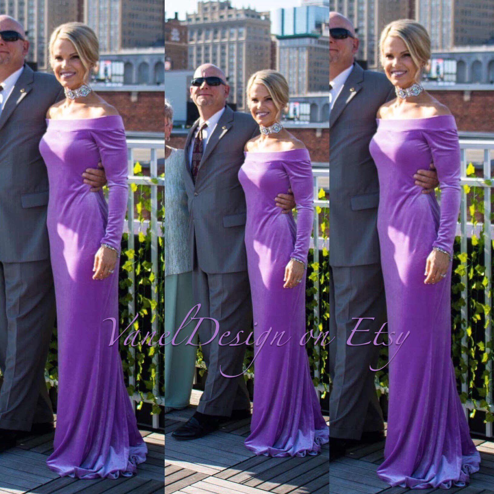 lavender gown for bridesmaid