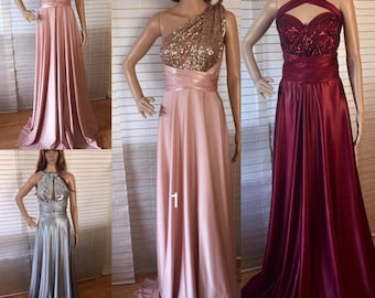 Bridesmaid Dress Infinity Convertible Long Short Aline Ombre Wrap Multi Way Formal Gown Maternity  Wedding Maxi Evening Plus Size Cocktail