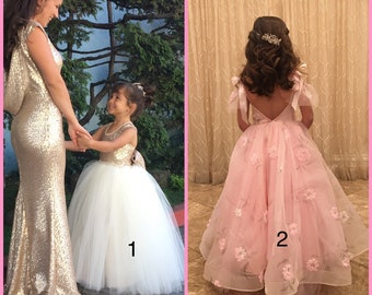 Flower Girl, Bridesmaid Dress, Wedding Gown, Bridal Gown, Princes Dress, Party Dress, Birthday, Floor Length, Formal Dress, Evening Wear