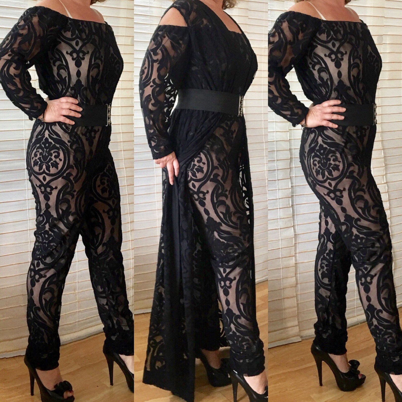 Bridal Jumpsuit Bodysuit Detachable Skirt Formal Bridesmaid Etsy