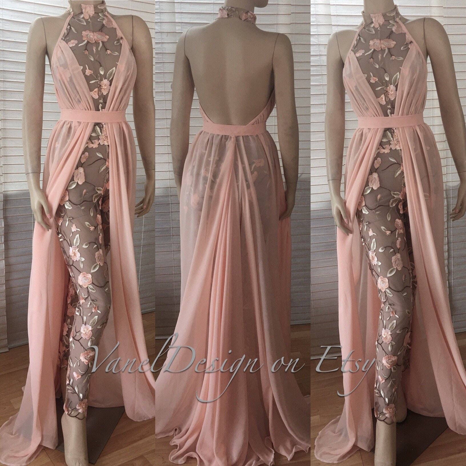 Bridesmaids Jumpsuit Bodysuit Detachable Skirt Formal Etsy