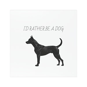 Car Magnet - I&#39;d Rather Be a Dog | Pet Lover&#39;s Gift, Dog Owner&#39;s Decor, Fun Car Accessory, Animal Lover Gift, Magnetic Car Decal