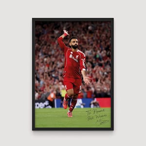 Carte Signée Mo Salah – Liverpool – Autographe Imprimé Certifié – Collection