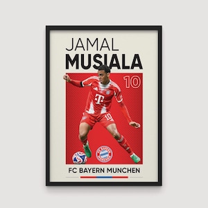 Jamal Musiala ポスター、Jamal Musiala アート プリント、Jamal Musiala ウォール アート、Jamal Musiala ファン ギフト、Musiala ポスター、Jamal Musiala デジタルダウンロード
