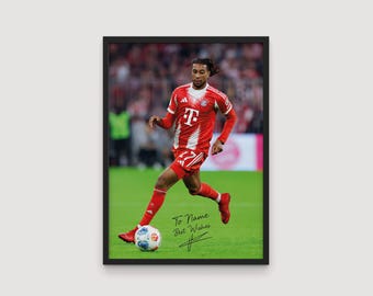 マイケル・オリーズのサイン入りサッカーポスター（デジタル