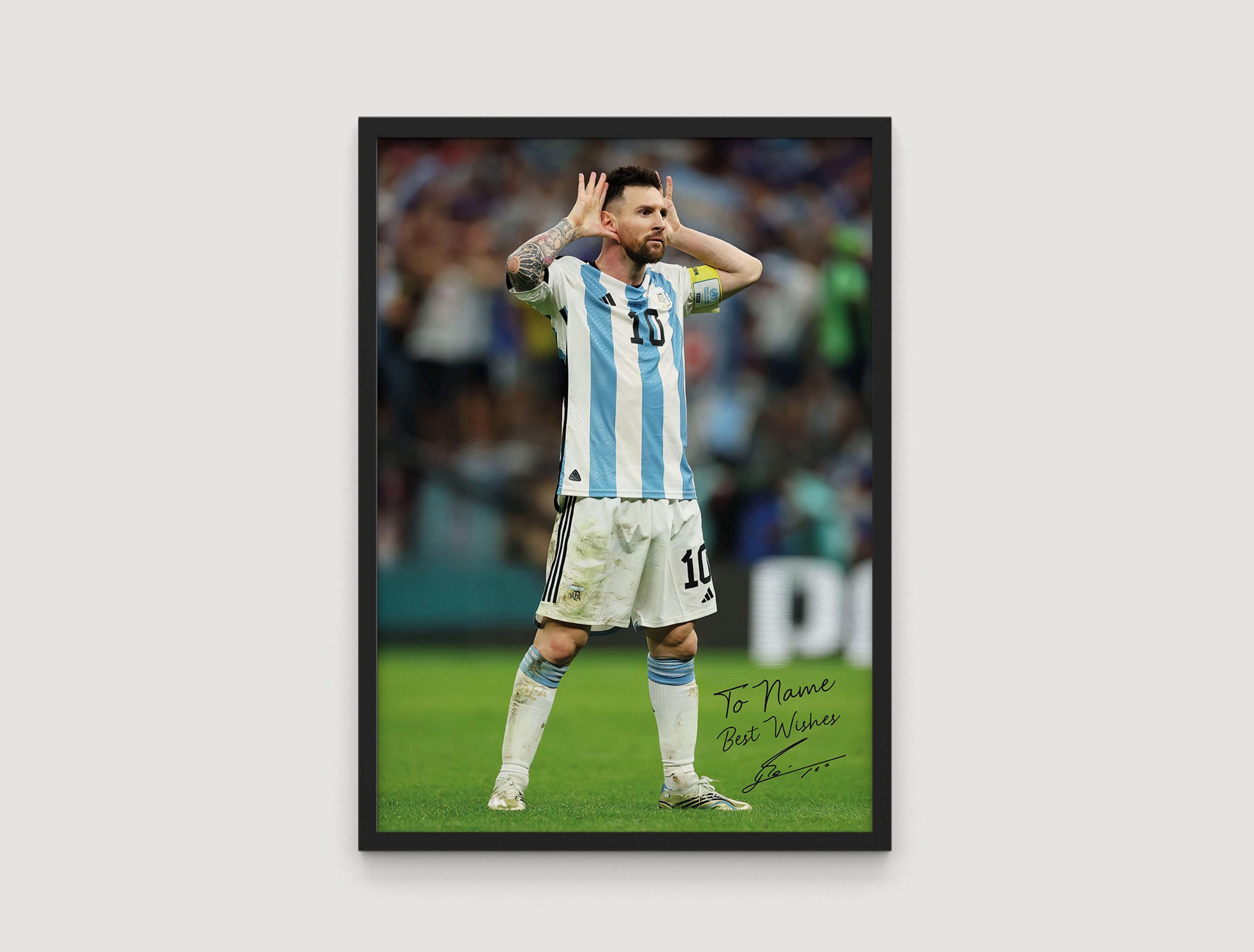 WEHGE Lionel Messi 2 Superstar du football affiche décoration murale 20×30 cm - Lionel Messi
