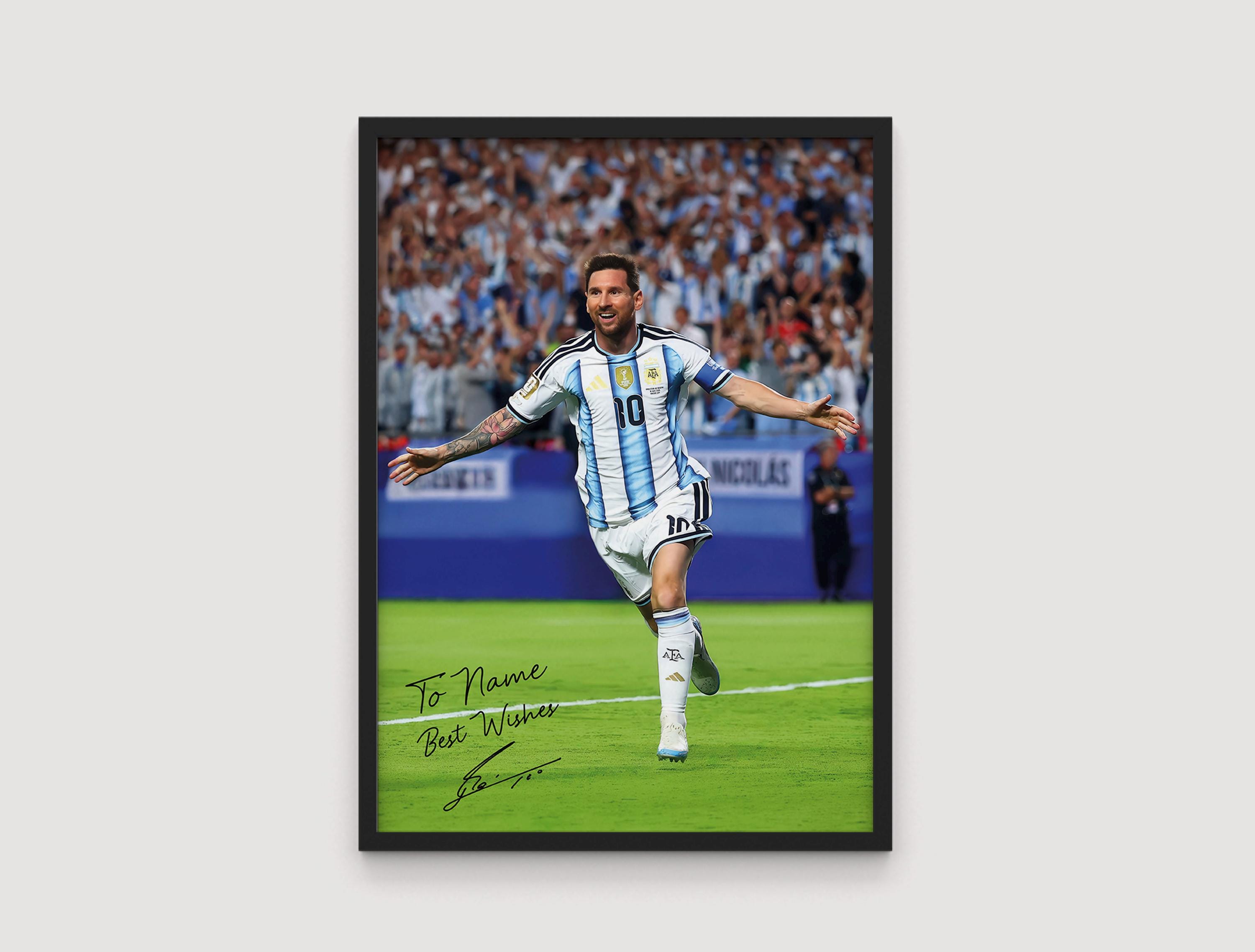 6/15まで特価 1.5万→1.3万】メッシー サイン入り写真 Lionel Messi