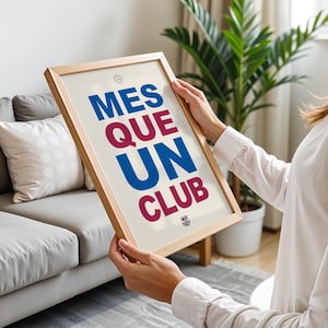 FC Barcelona Poster, Mes Que Un Club Poster, FC Barcelona poster Set of 2, Barcelona Logo poster, Poster Gift, Gift for him, FC Barcelona image 7