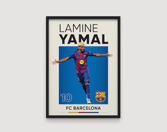 Lamine Yamal Poster, Barcelona poster, Lamine Yamal Barcelona, Lamine Yamal Art Print, Lamine Yamal minimalist, Gift Poster