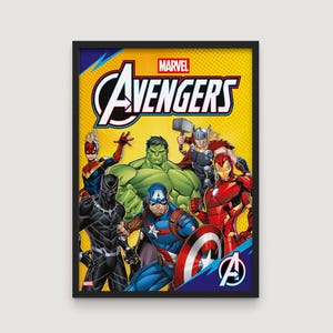 Avengers Poster, Avengers Art Print, Superheroes Art print, Avengers Wall art, Superheroes Wall art, Avengers merch, Kids Room Decor