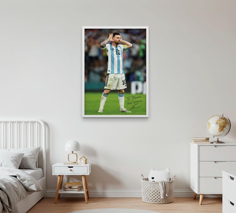 Personalized Lionel Messi Poster – Custom Name Print With Messi’s ...