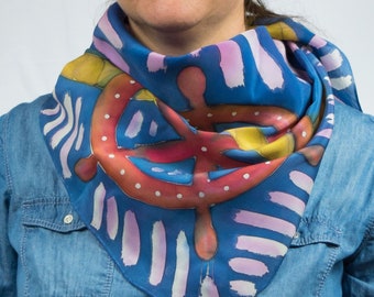 Silk Scarf, Nautical