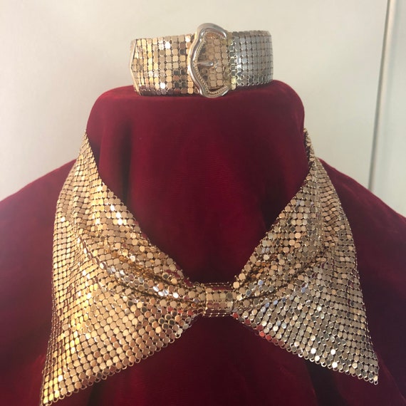 Vintage 1970’s 3 Piece Jewelry Set - Gold Mesh