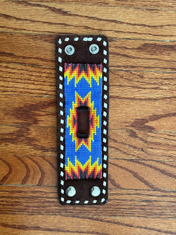 Vintage Native American Beaded Waistband - Small