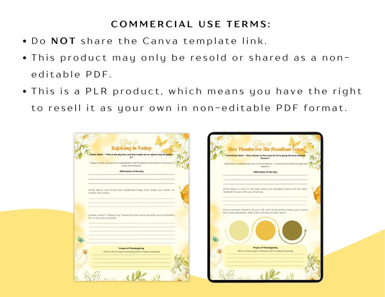 May include: Two digital journal pages with floral and butterfly illustrations. One page is on a white background, the other on a black tablet. The text includes "Rejoicing in Today" and "Give Thanks for the Steadfast Love".