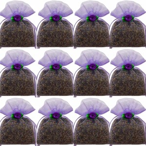 Beautiful Lavender filled Sachets - freshly harvested and dried - 12 Pack