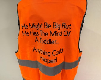 Chaleco de alta visibilidad para montar a caballo: Chaqueta de seguridad ecuestre - "Mind Of A Toddler"