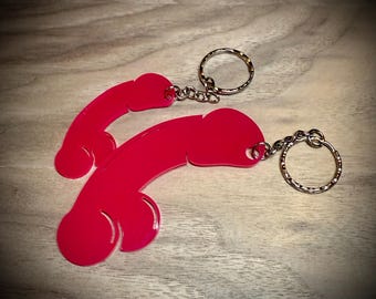 Llavero acrílico travieso / Regalo novedoso, grosero y sexy para adultos