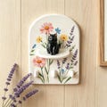 Custom Pet Ceramic Key Holder, Wall Mounted Key Rack, Floral Key Hanger with Cat/Dog Figurine, Entryway Organizer, Housewarming Gifts product logo