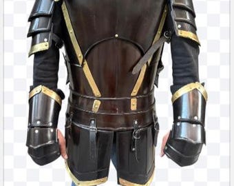 Medieval Knight Armor Suit, Handmade Steel Warrior Costume, Wearable LARP Armor Set, Renaissance Fair Cosplay Outfit, Fantasy Knight