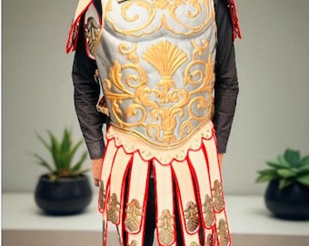 300 Spartan Roman Greek Muscle Armor Cuirass Steel Gladiator Breastplate.