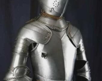 Medieval Knight Full Armor Suit | Steel Crusader Armor | Templar Knight Suit | LARP Cosplay Costume | Re-enactment armor