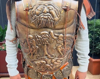 Roman Cuirass Muscle Armor - Medieval Steel Greek Gladiator Breastplate Jacket.