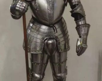 Medieval Armor Suit Of Roman 6 Feet Full Size Wearable LARP Armor Battle Suit.