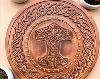 Wooden Viking-Medieval Hand carved Old Shield Battle Ready Heavy Round Shields.