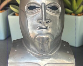 Medieval Knight Helmet | Handmade Steel Armor Helmet | Viking Crusader Battle Helmet | LARP Reenactment Costume Gift.