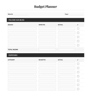 Stop Living Paycheck to Paycheck - Simple Monthly Budget Bundle PDF