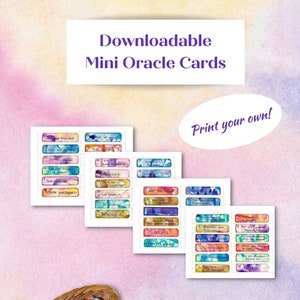 Mini cartes Oracle imprimables - Téléchargez et imprimez vos propres cartes Oracle