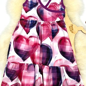Summer dress size 98/104 hearts