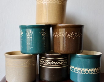 Vaso in ceramica decorato a mano per interni/balconi - 3 misure