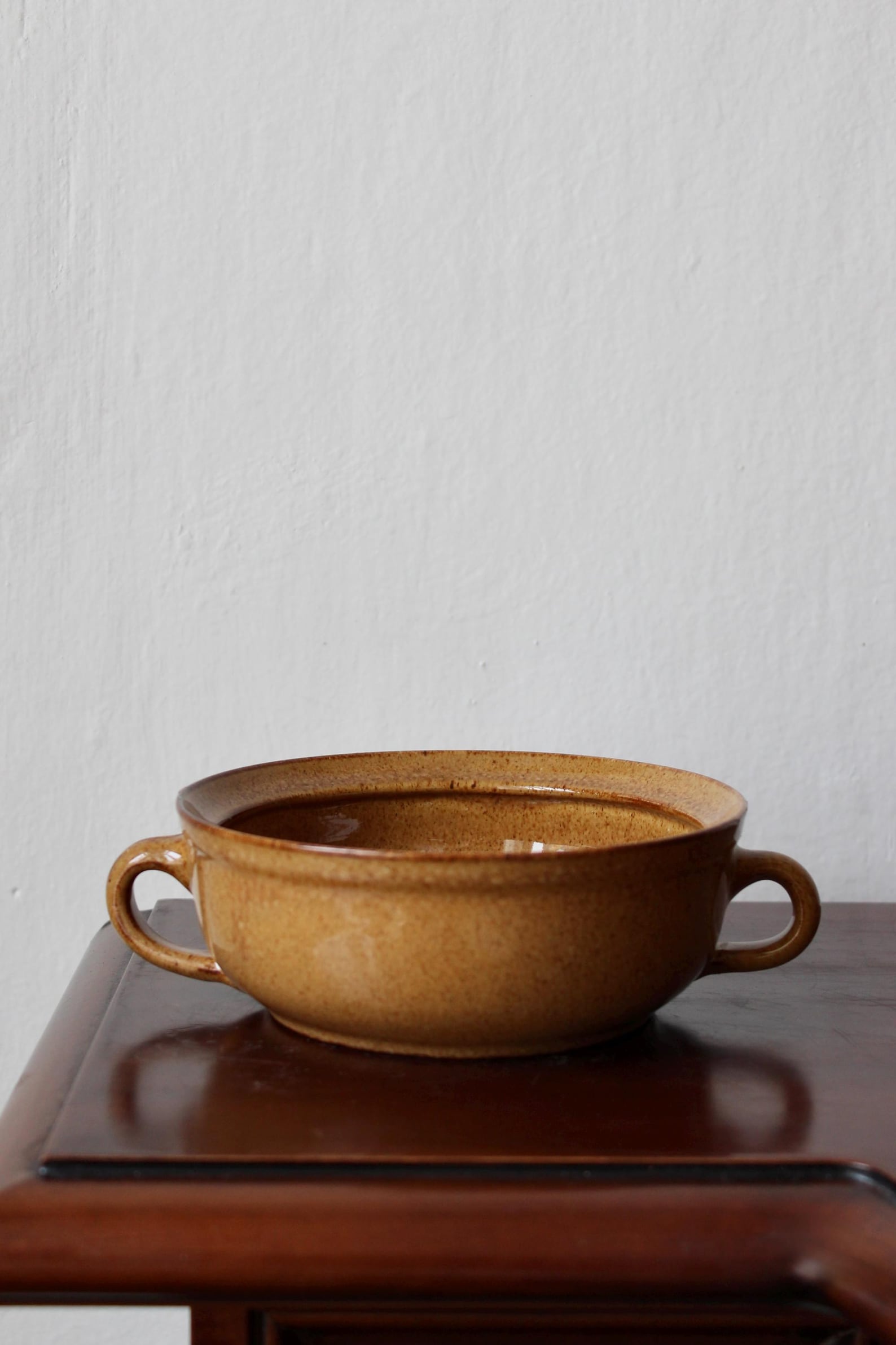 Handmade Ceramic Soup Bowls with Handle – Large & Small Stoneware Bowls Set - Type 2 (2 ears)