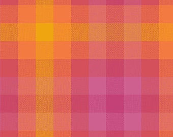 Alison Glass Kaleidoscope Stripes & Plaids, Sunrise, 1/2 Yard