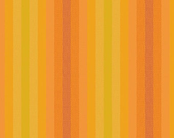 Alison Glass Kaleidoscope Stripes & Plaids, Marmalade, 1/2 Yard