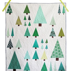 Tree Quilt Pattern PDF *Scrap Friendly* Arboreal by Slightly Biased Quilts