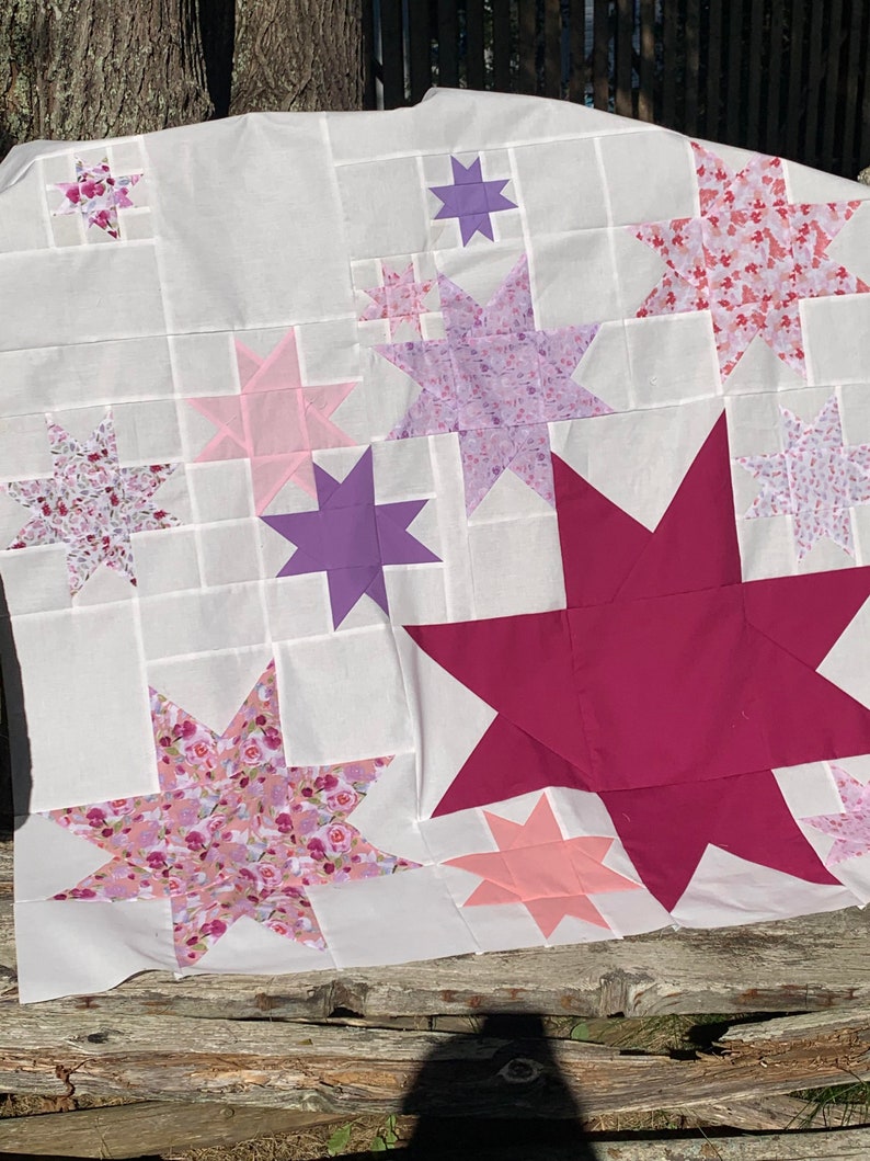 Star Quilt Pattern PDF Scrap Friendly Vela by Slightly Biased Quilts image 9