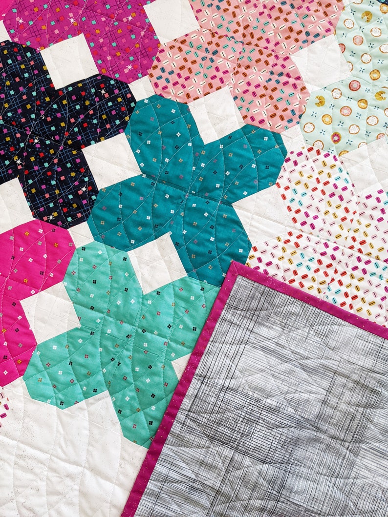 X Quilt Pattern PDF layer Cake Friendly Centrum by Slightly Biased
