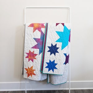 Star Quilt Pattern PDF Scrap Friendly Vela by Slightly Biased Quilts image 5