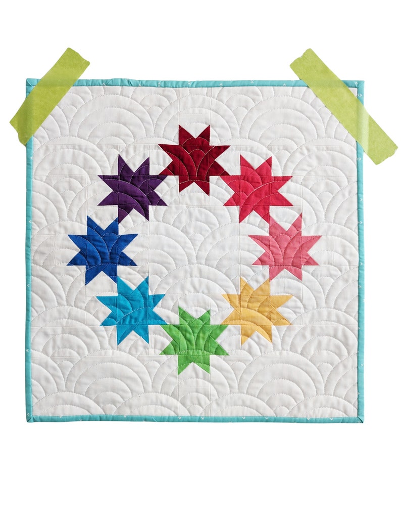 Star Mini Quilt Pattern PDF *scrap Friendly* Vela by Slightly Biased ...