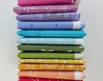 Rainbow Remix Bundle of 12 Fat Quarters