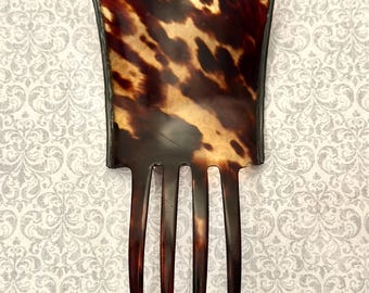 Decoratice Art Deco Faux Tortoiseshell Hair Comb, Handmade Classic Hair Accessory, Medium Elegant Hairpin